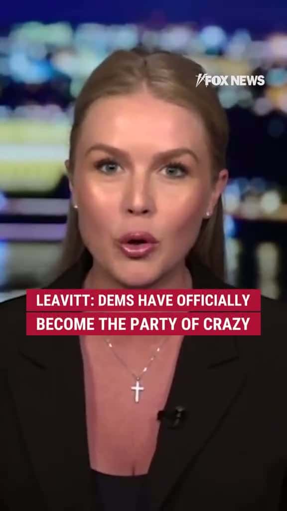 Cover for KAROLINE LEAVITT: "The Democrats have officially become the party of crazy. President Trump and the Republicans are the party of common sense."