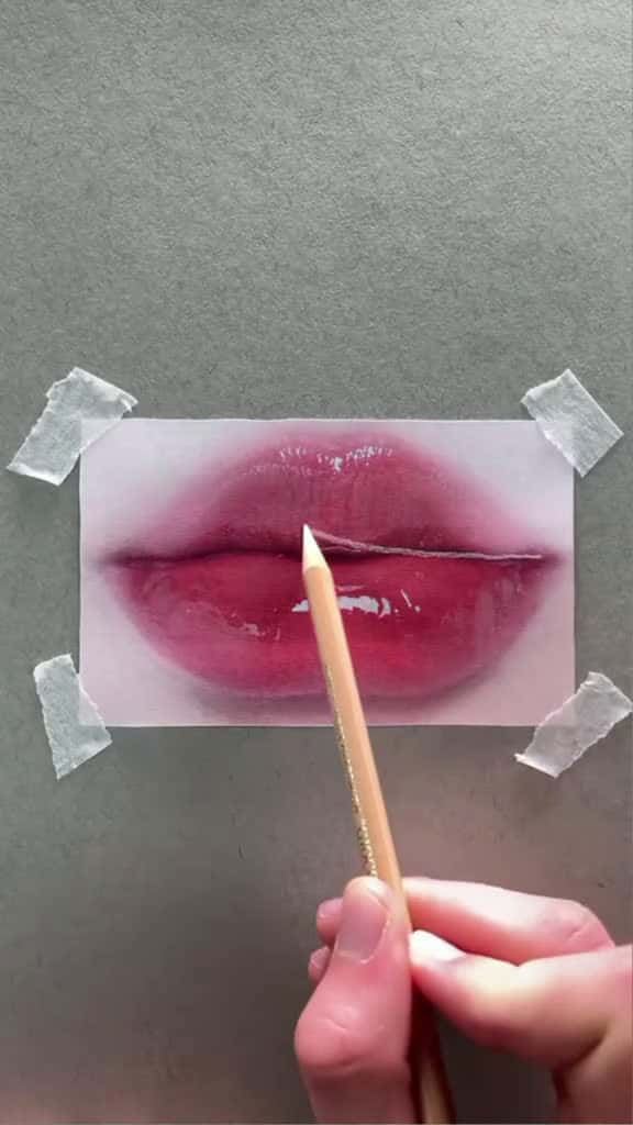 Cover for How to Draw Juicy Lips #pencildrawing #howtodraw #drawingtutorial