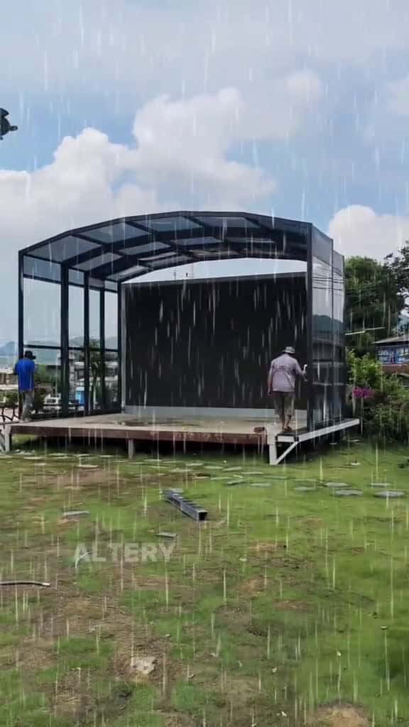 Cover for Watch it transform in seconds tinyhouse outdoorliving homedecor sunroom backyard greenhous 08077 #american