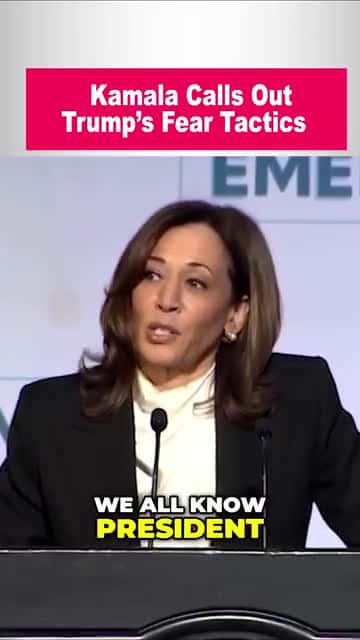 Cover for Harris Slams Trump, Says Courage Beats F