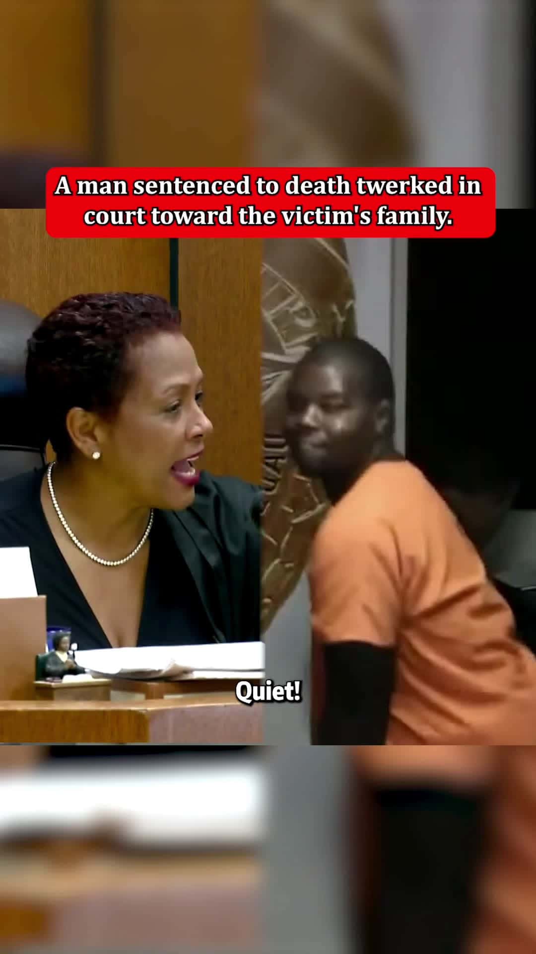 Cover for A man sentenced to death twerked in court toward the victim's family.#fpy #crime #foryou #usa🇺🇸 #court #courtroom #prisonertruecrimestories ruviral ral