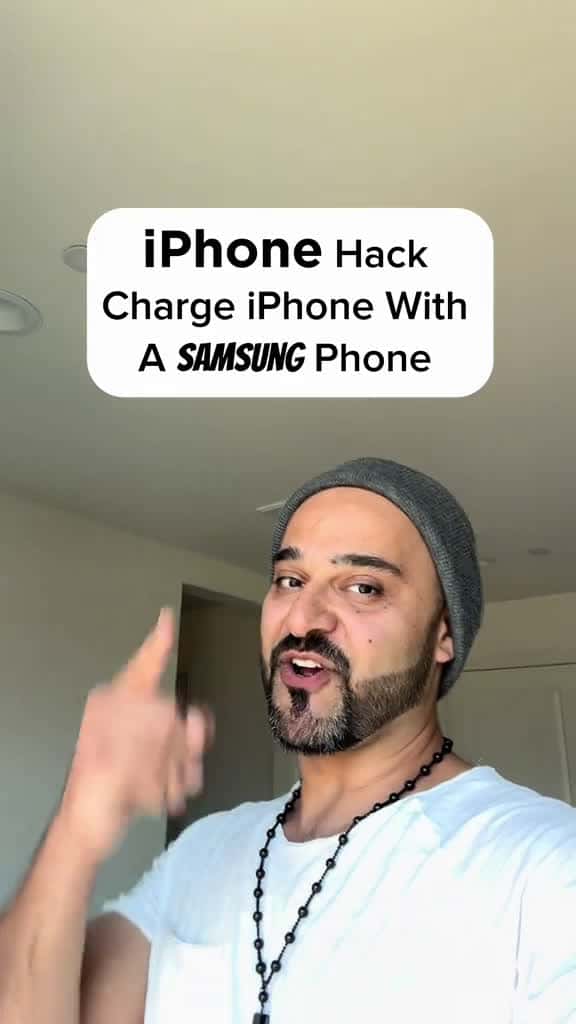 Cover for iPhone hack charge your iPhone with a Samsung phone 48906 #us