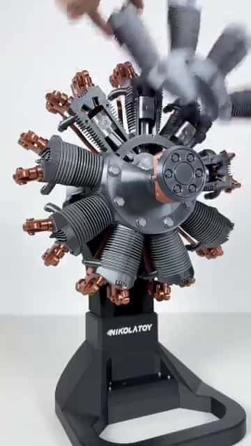 Cover for Nine cylinder star engine model