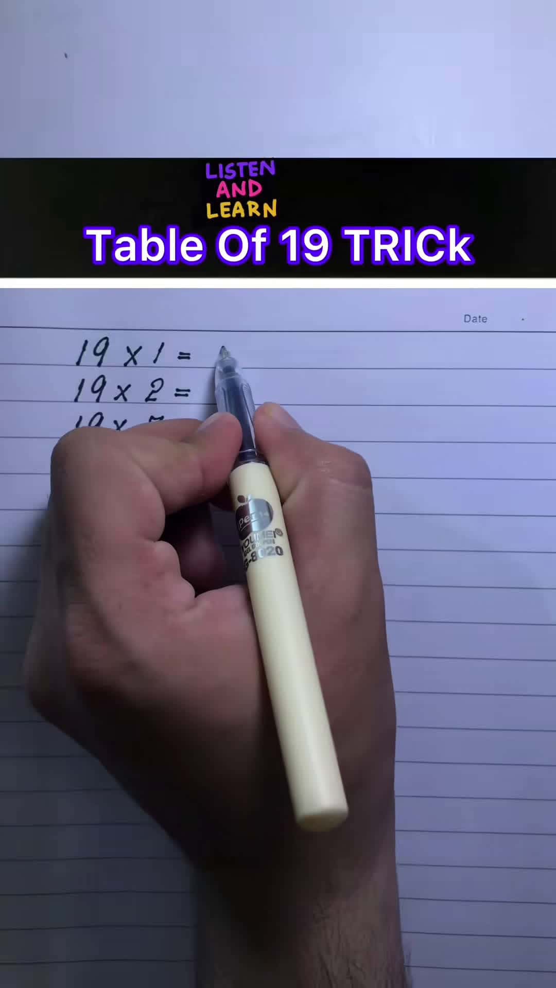 Cover for Easy—Trick—to —learn—Table—0f 19/ multiplication Table 0f 19 / maths Table #maths #mathematik #learnontiktok #mustwatch #fyp #fypシ #usa