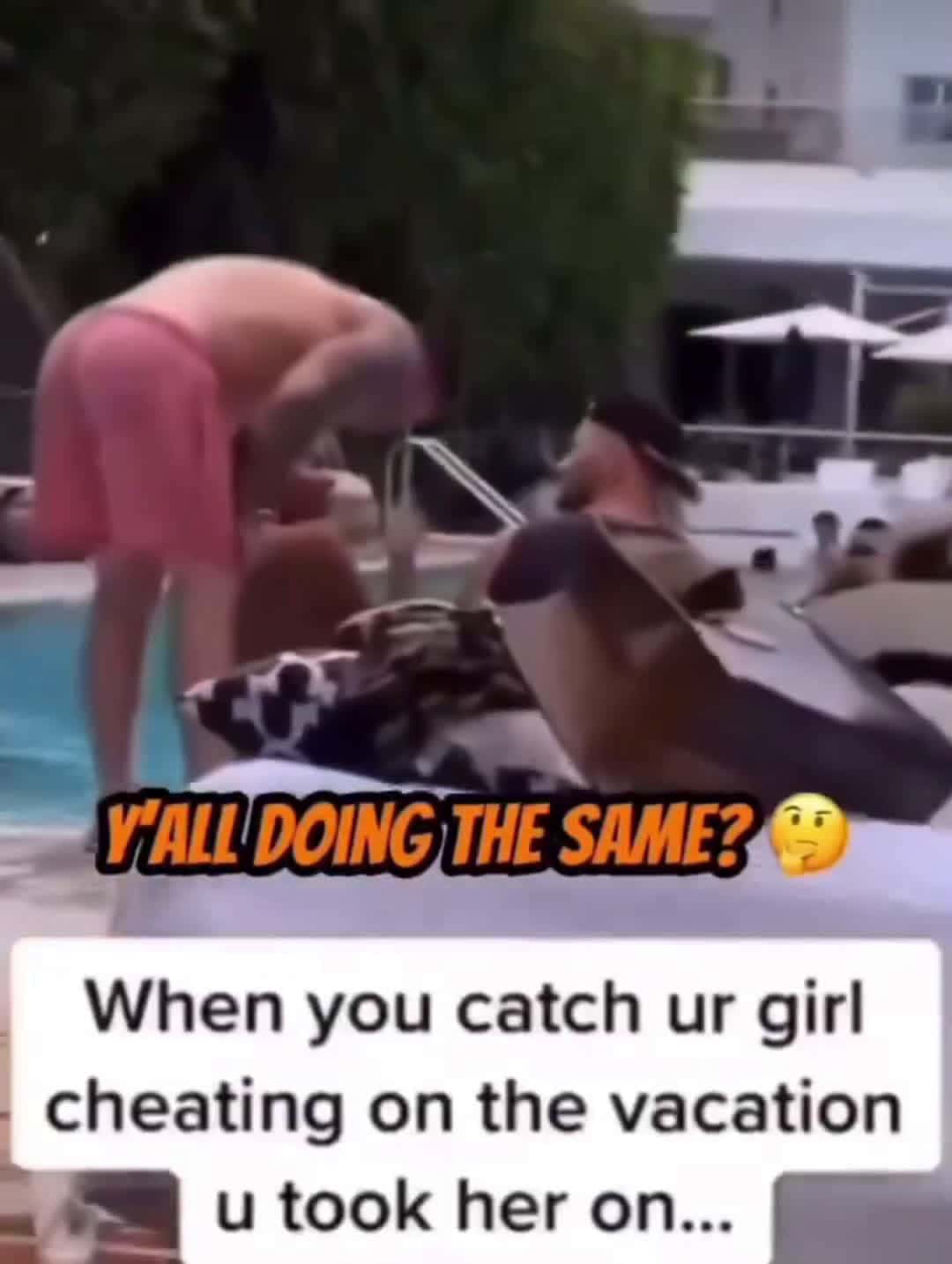 Cover for #publicfreakout Dude catches his girl cheating on him during the vacation he took her on😳 #cheatingcaught #fyp 