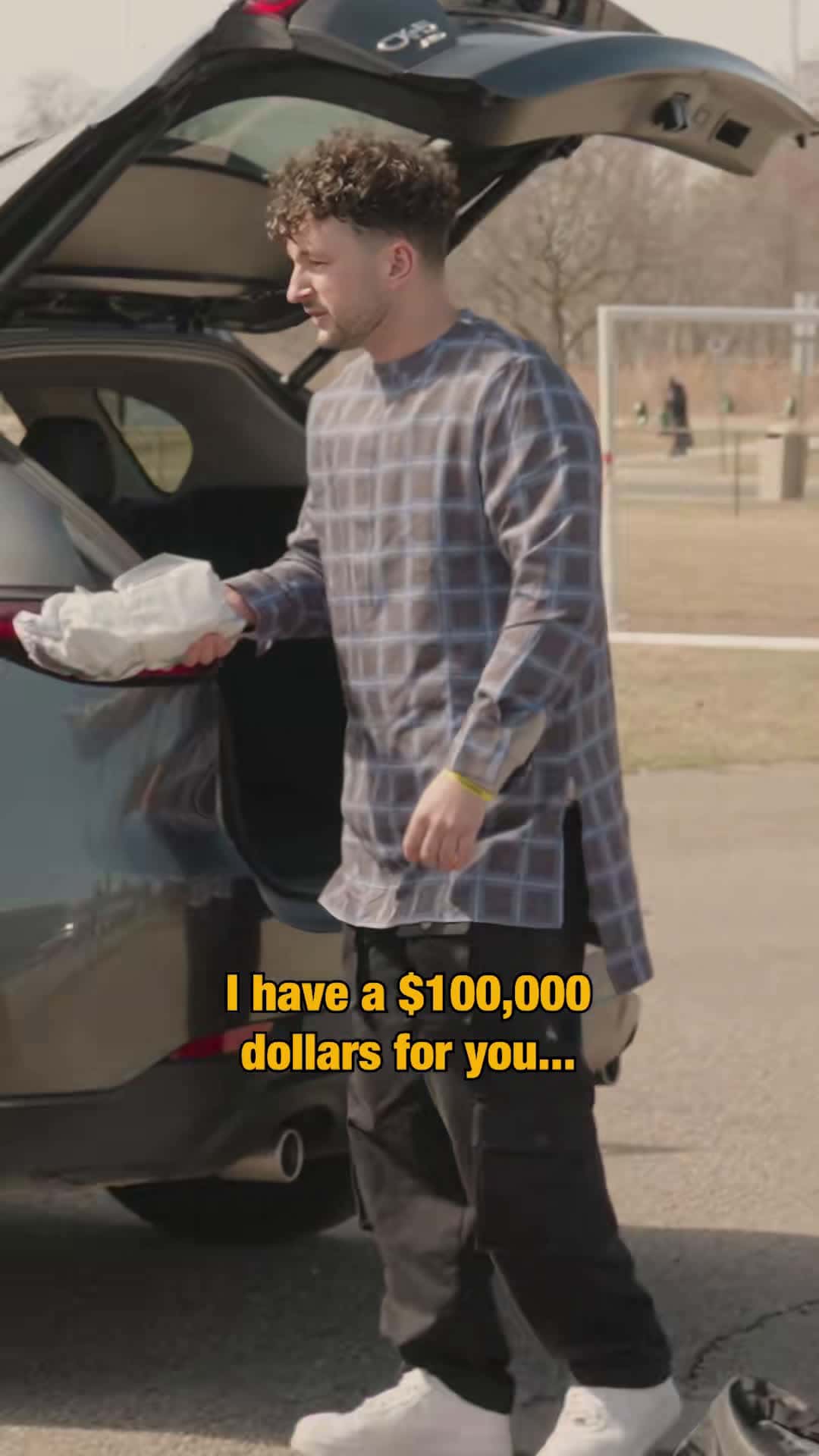 Cover for #FirstVideoChallenge “I have $100,000 for you”