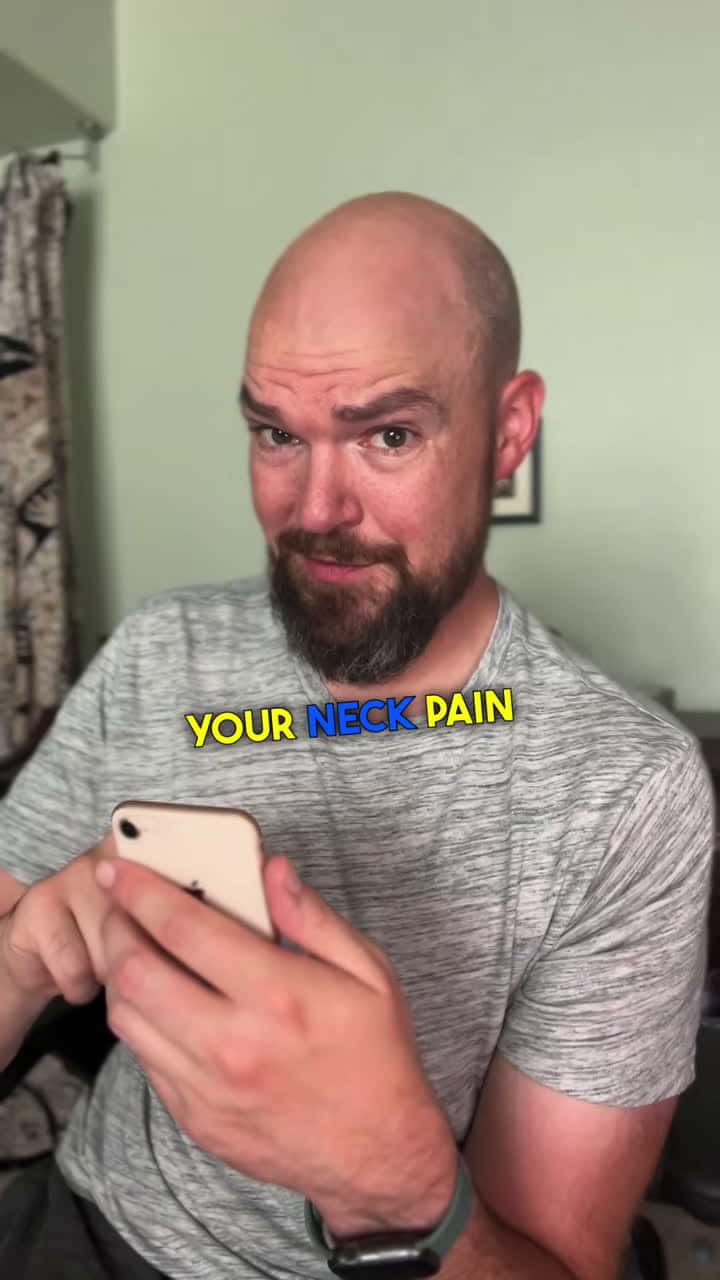 Cover for Cell phone got your neck on 🔥? #techneck #neckpainrelief #neckpainexercise #neckpaintreatment #selfcaretiktok #headacherelief