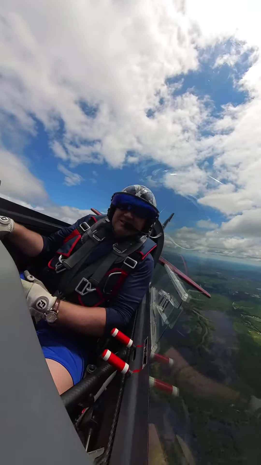 Cover for #CaughtOnCamera Aerobatic Flight Mishap Cracks Airplane Canopy.