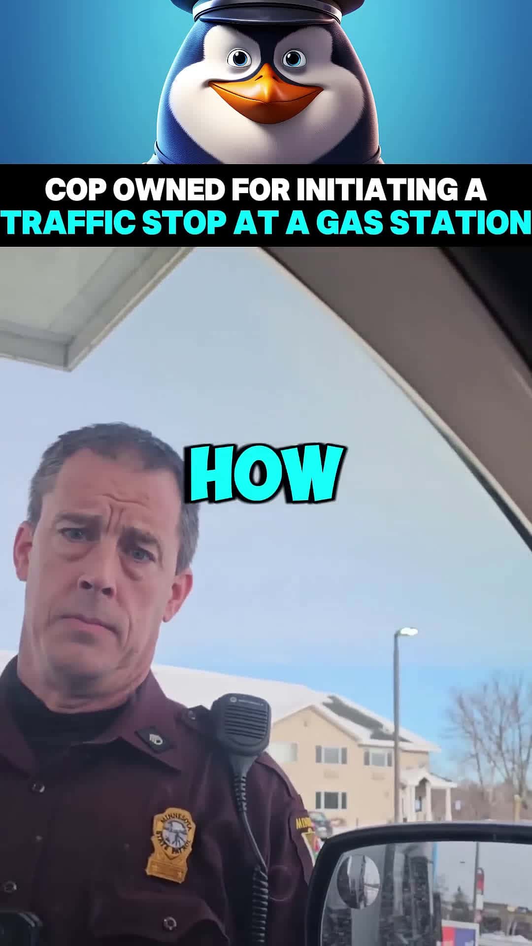 Cover for Cop Owned for Initiating a Traffic stop at a Gas Station