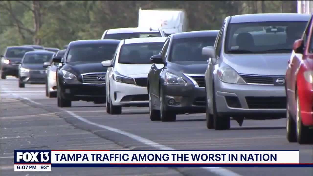 Cover for Tampa traffic among the worst in the nation