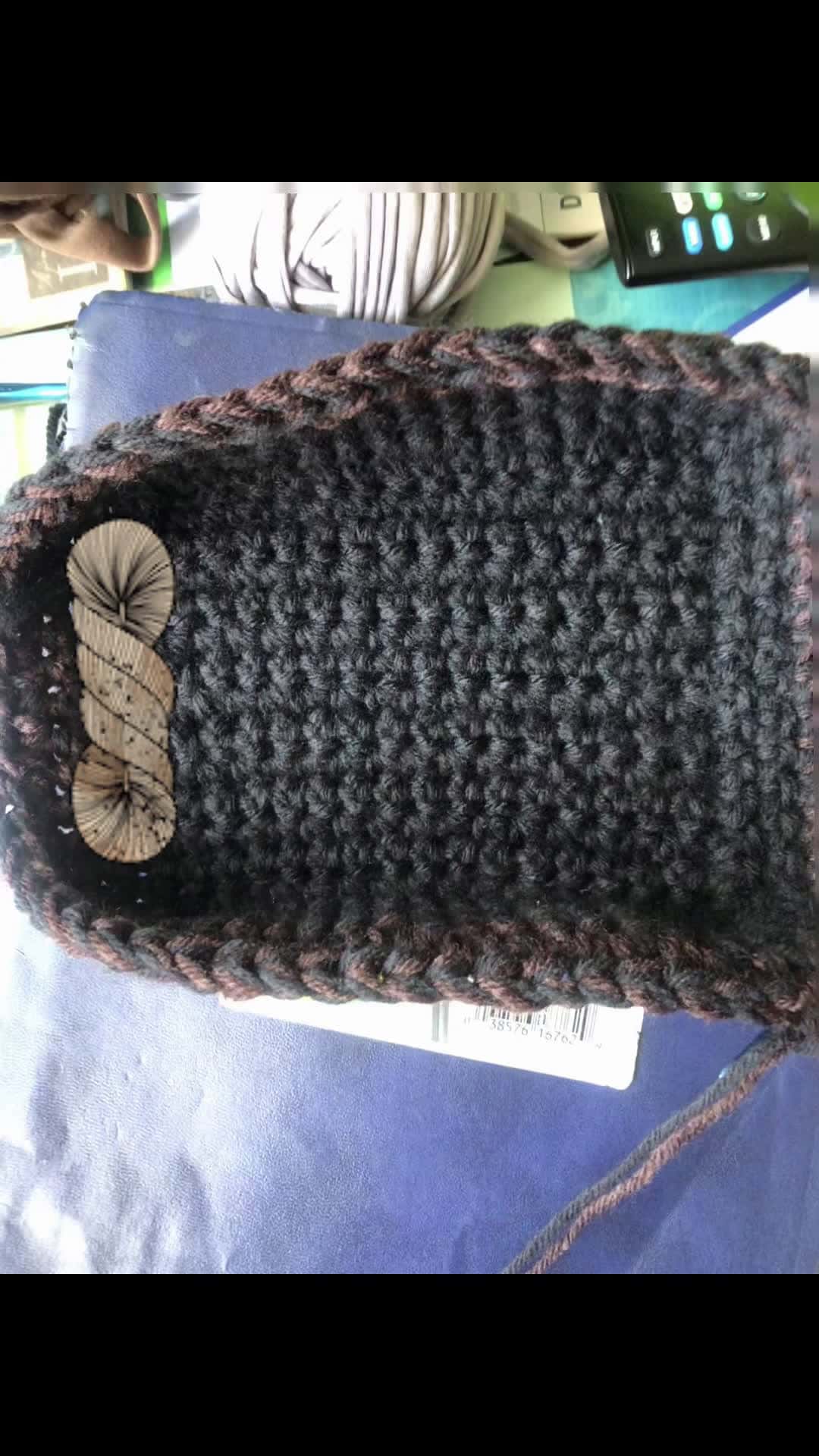 Cover for #crochet #crochter #drawstringbag  #imtheuglycrochetgoddessucg  #fashionbags  #creatives  #myuglybags  #imakeuglythings