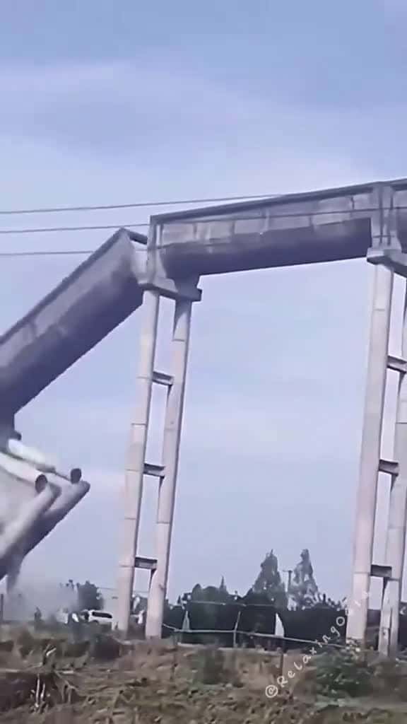 Cover for Demolition of old buildings satisfying oddlysatisfying fy funny asmr 09422 #trending