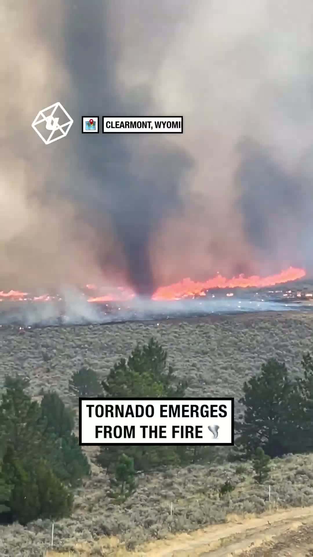 Cover for Nature really is crazy                       Michelle Reinke via Viralhog  UNILAD  wow  outdoor  nature  fire  tornadoes  tornado  wind 06656