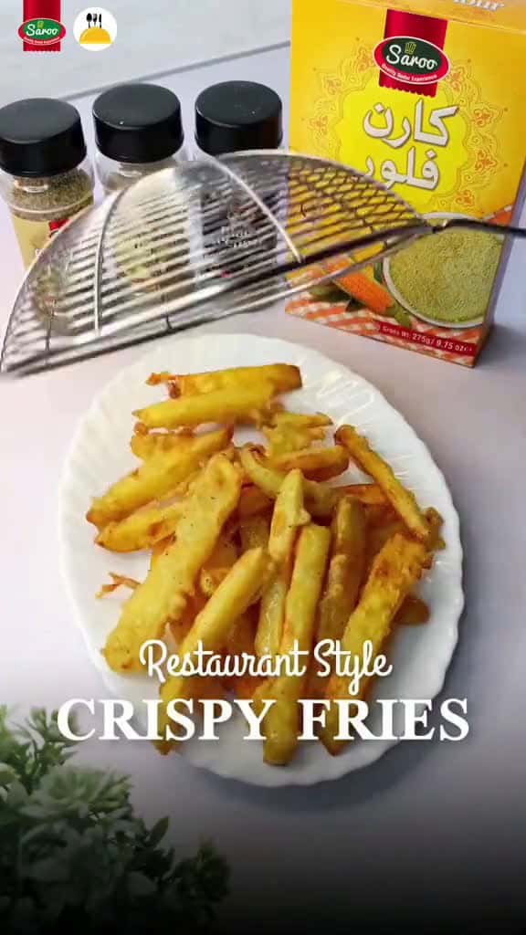 Cover for Restaurant Style Crispy French Fries Recipe By Food  Art  Cornflour  spices used  91045 #trend