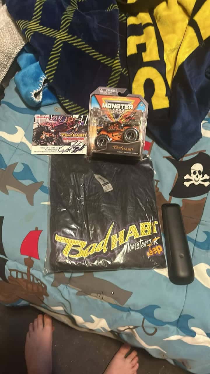 Cover for Hello people monster trucks mega trucks mom dad have children is special needs have autismJonathan's monster trucks collection  pages is special needs have autism new bad habit monster trucks merchandise  signed my new bad habit monster trucks merchandise #monsterjamtrucksdrivers #megatrucksdrivers #michigan #mimudjam #linwoodmichigan #saginawmichigan #midlandmichigan #bayciymichigan #gaylordmichigan #hollandmichigan #toycollectionmonsterjatrucks#spinmastermonsterjamtrucks