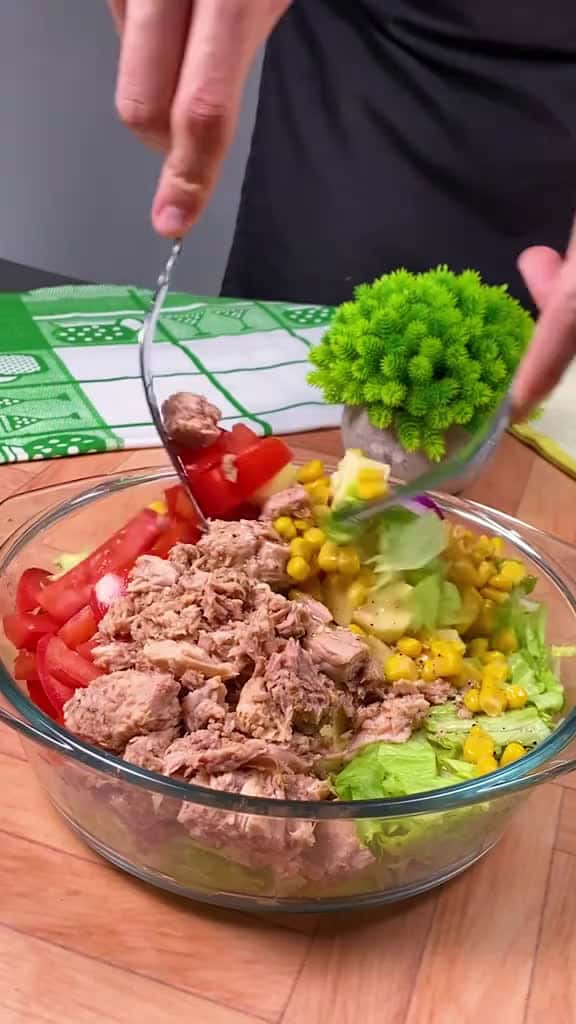 Cover for La ensalada m s r pida y deliciosa que todos deber an probar ensalada saludable Receta rec 35134 #ilovescoopz