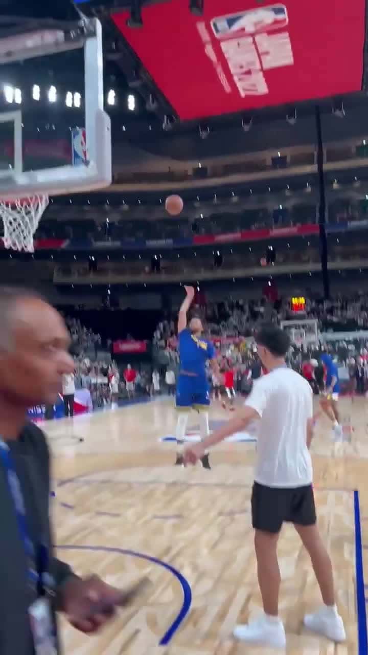 Cover for Steph Curry Hits INSANE Shot During Warmups In Japan