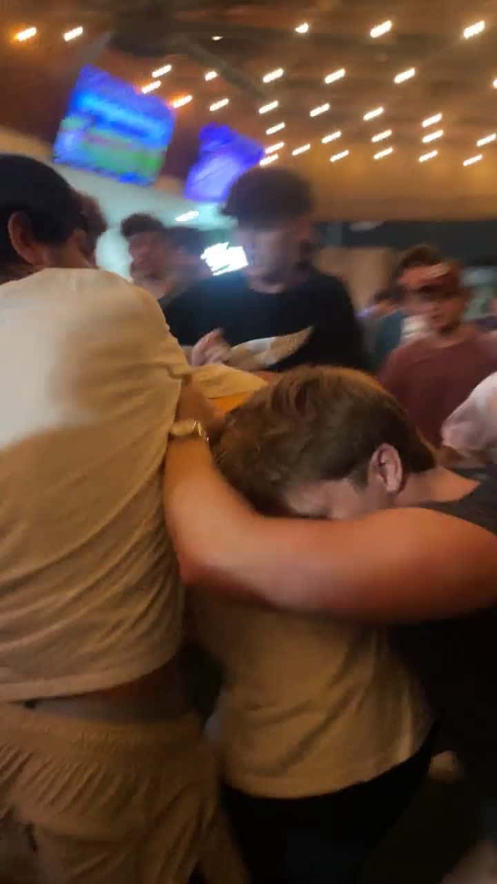 Cover for Huge brawl at College Gay Bar #brawl #college
