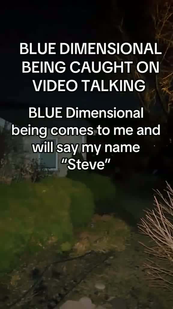 Cover for blue dimensional being says man’s name #CaughtOnCamera #alien #ufo #paranormal #weird #odd #spirituality