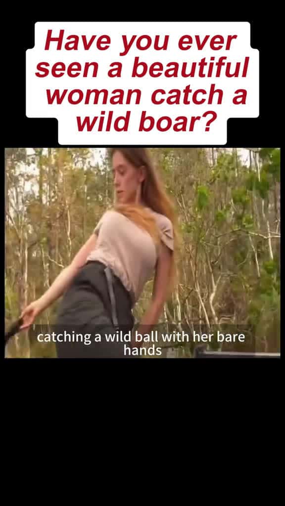 Cover for Have you ever seen a beautiful woman catch a wild boar? #wildboar #beauty #toughgirl #animals #foryou #animalsofetiktok 🔥🔥🔥