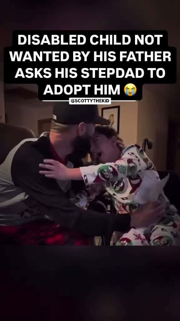 Cover for DISABLED CHILD NOT WANTED BY HIS FATHER ASKS HIS STEPDAD TO ADOPT HIM #SpreadTheLove#ThePawfectMoment