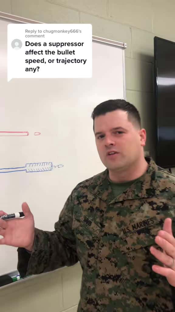 Cover for Baffling take on this shot—let's break down the ballistics behind it. 🔬💥 #ballistics #shooting #suppressor #usmc