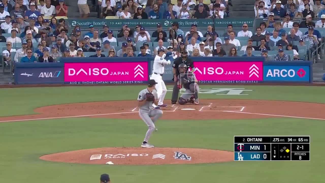 Cover for Shohei Ohtani's clutch 2-run homer puts the Dodgers back on top! ⚾️🔥 #Dodgers #OhtaniMagic #HomeRun