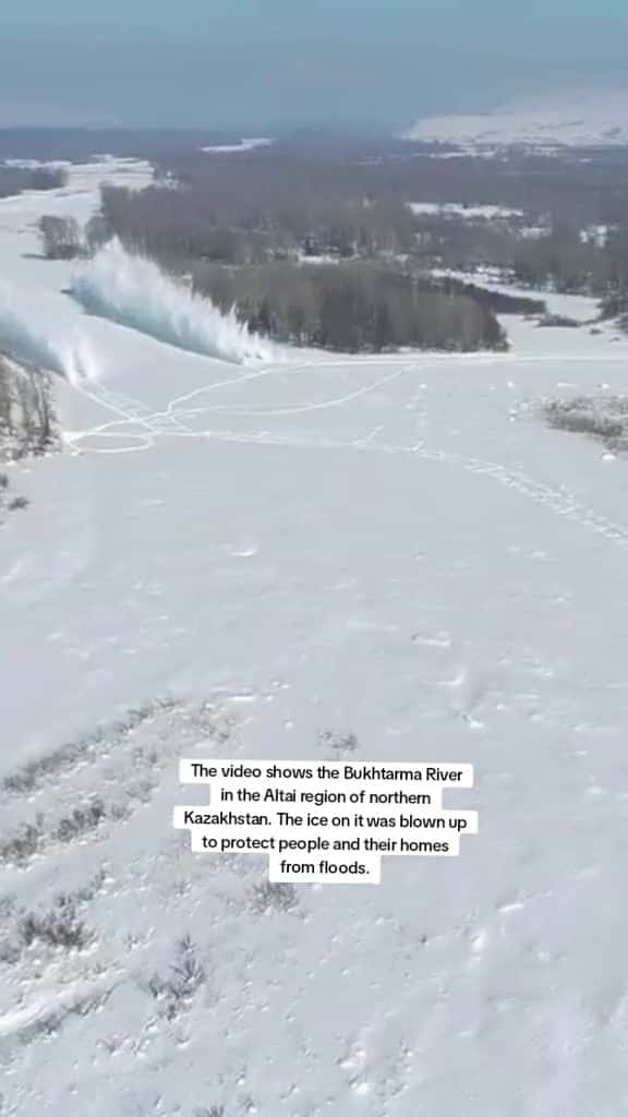 Cover for The video shows the Bukhtarma River in the Altai region of northern Kazakhstan. The ice on 67190 #trending