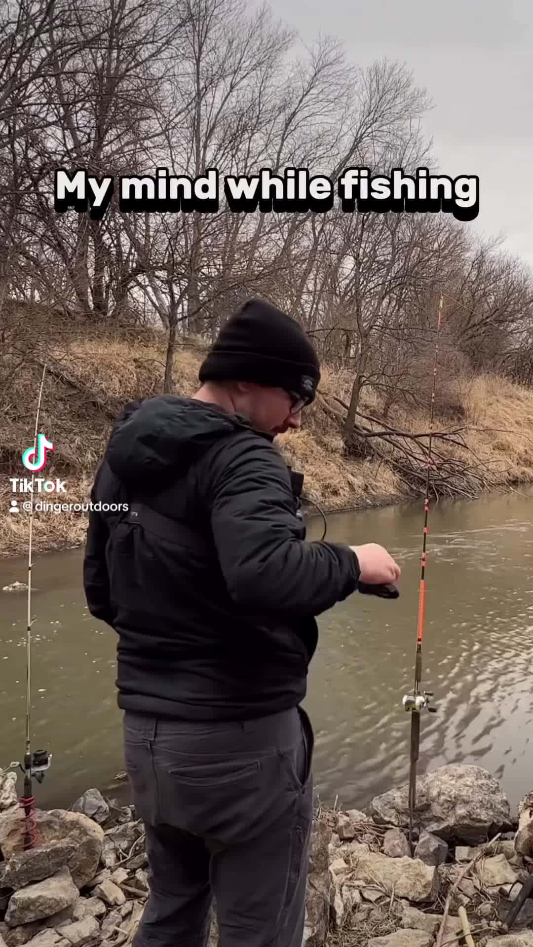 Cover for My Brain While Fishing fishing fishingfunny fishingmemes