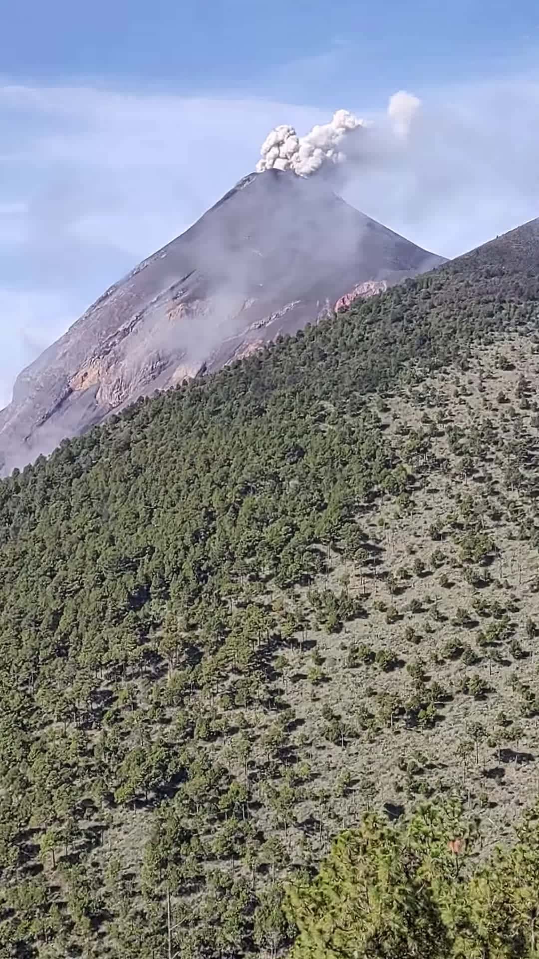 Cover for #CaughtOnCamera Erupting Fuego Volcano Filmed as Thick Ash Rises.