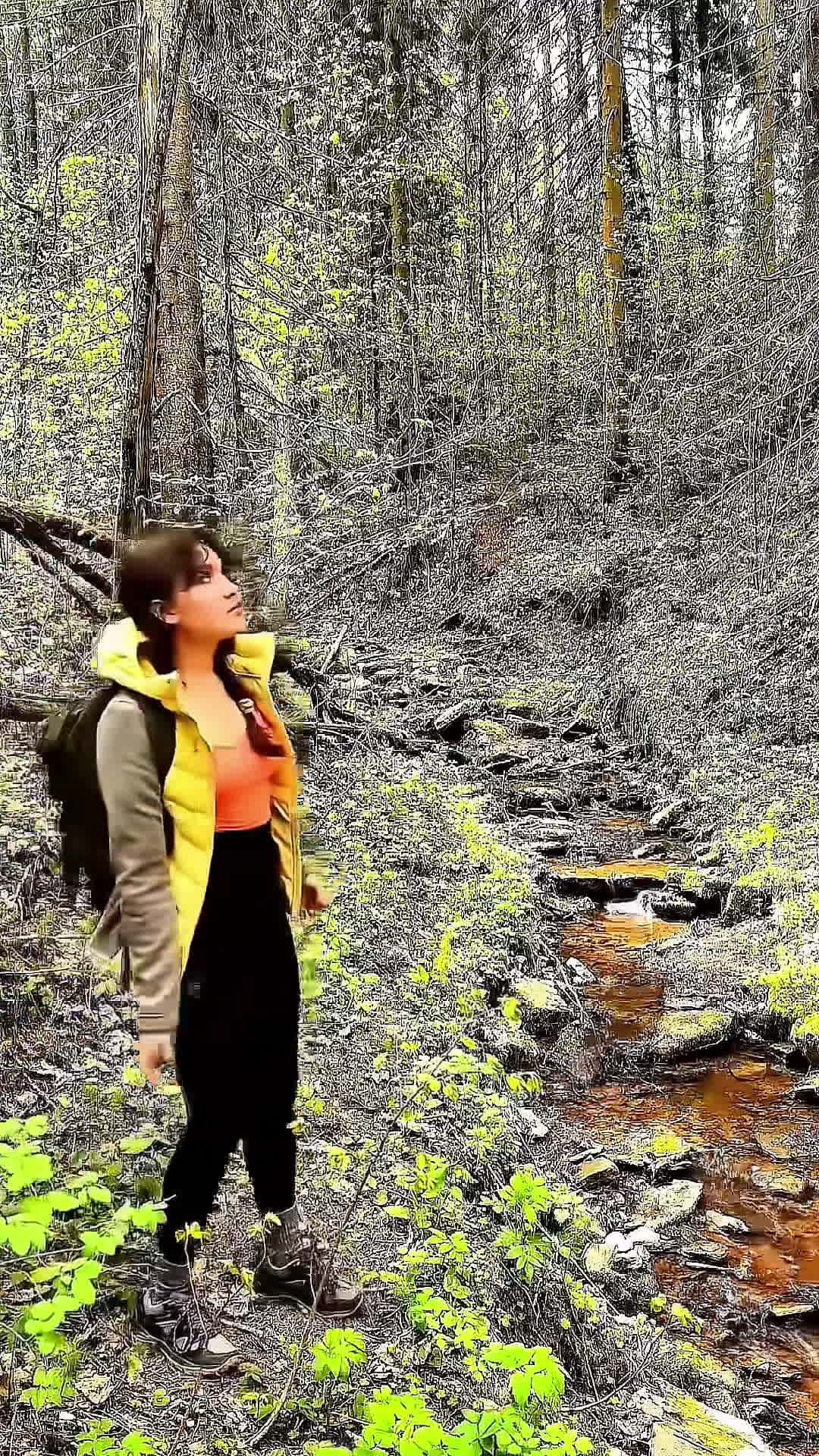 Cover for Girl outdoor survival skills#camping #outdoors #survival #survivalskills #asmr #fyp #bushcraft #girl #fire