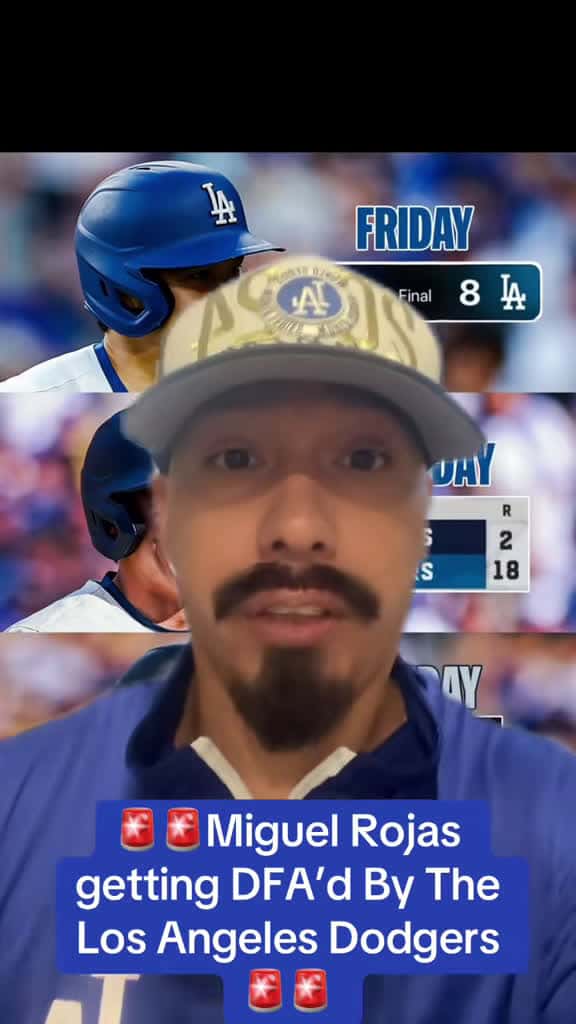 Cover for 🔔 Breaking: Miguel Rojas released by Dodgers! Plus, latest on Mookie Betts! #Dodgers #MLB #BaseballNews ⚾