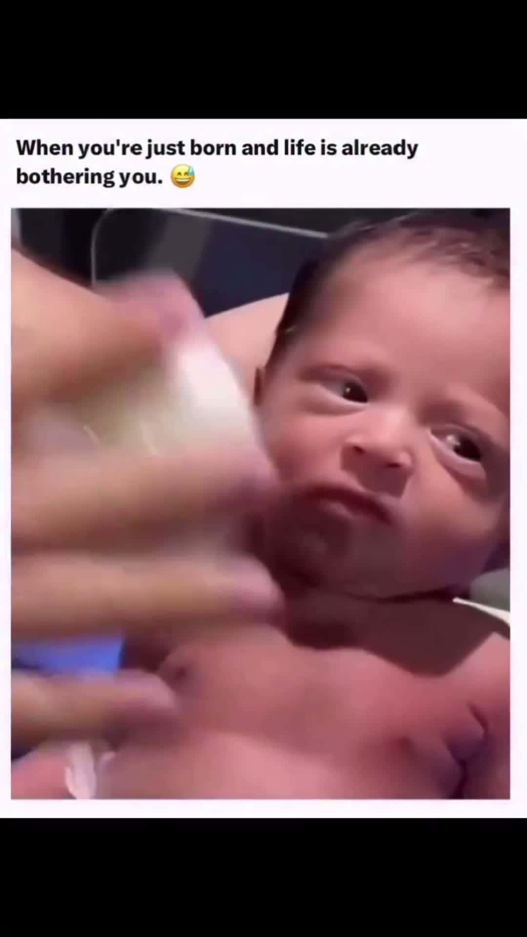 Cover for The beby don't want to cry#foryoupage#toofunnytoscroll