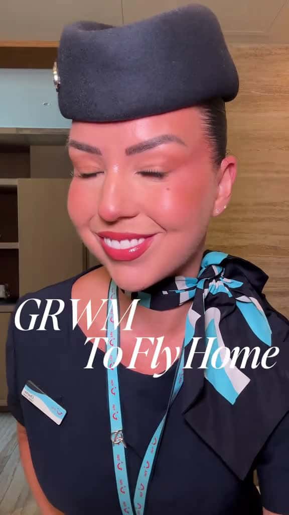 Cover for Get Ready With Me as Cabin Crew to fly home from Cancun Mexico    grwm cabincrew  69078 #followMe