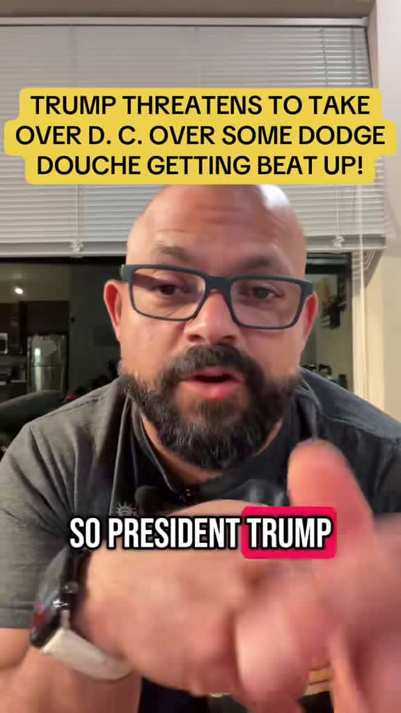 Cover for Trump calls for federal takeover of DC after viral carjacking victim 'Big Balls' is injured. Elon Musk weighs in too. #WashingtonDC #CrimeNews #Trump #ElonMusk 🚨