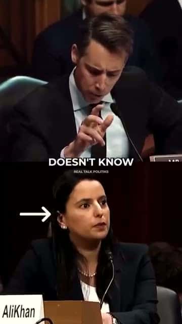 Cover for This Radical Activist Doesn't Know How To Act When Senator HAWLEY Confronts Her With Reality 