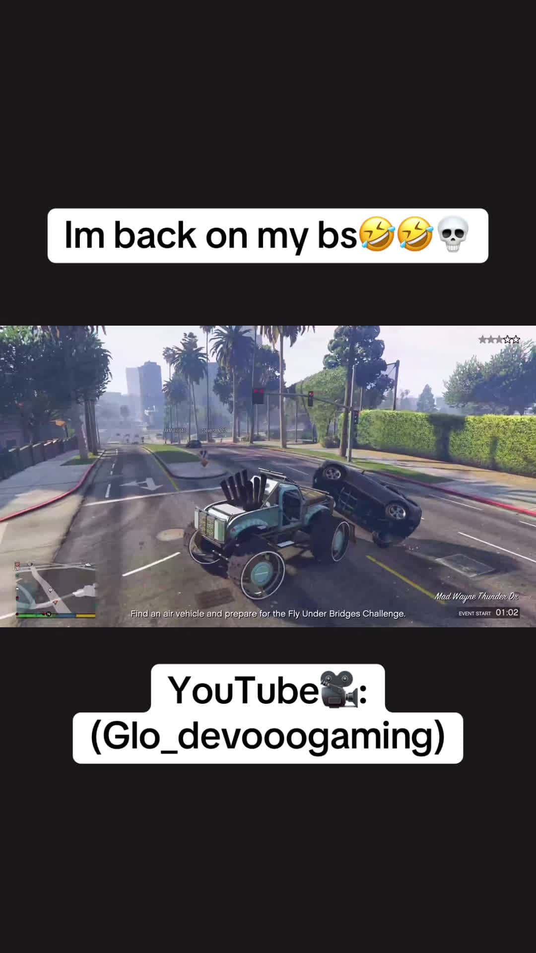 Cover for Im back on my bs🤣😭 Youtube🎥: (Glo_devooogaming) #foryou #gta5 #scoopz #explore #tiktok #gaming #contentcreator #funnyvideos #like #follow
