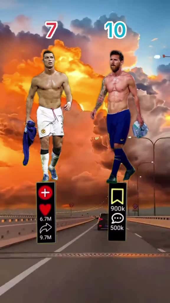 Cover for messi ronaldo 59181 #shortvideos