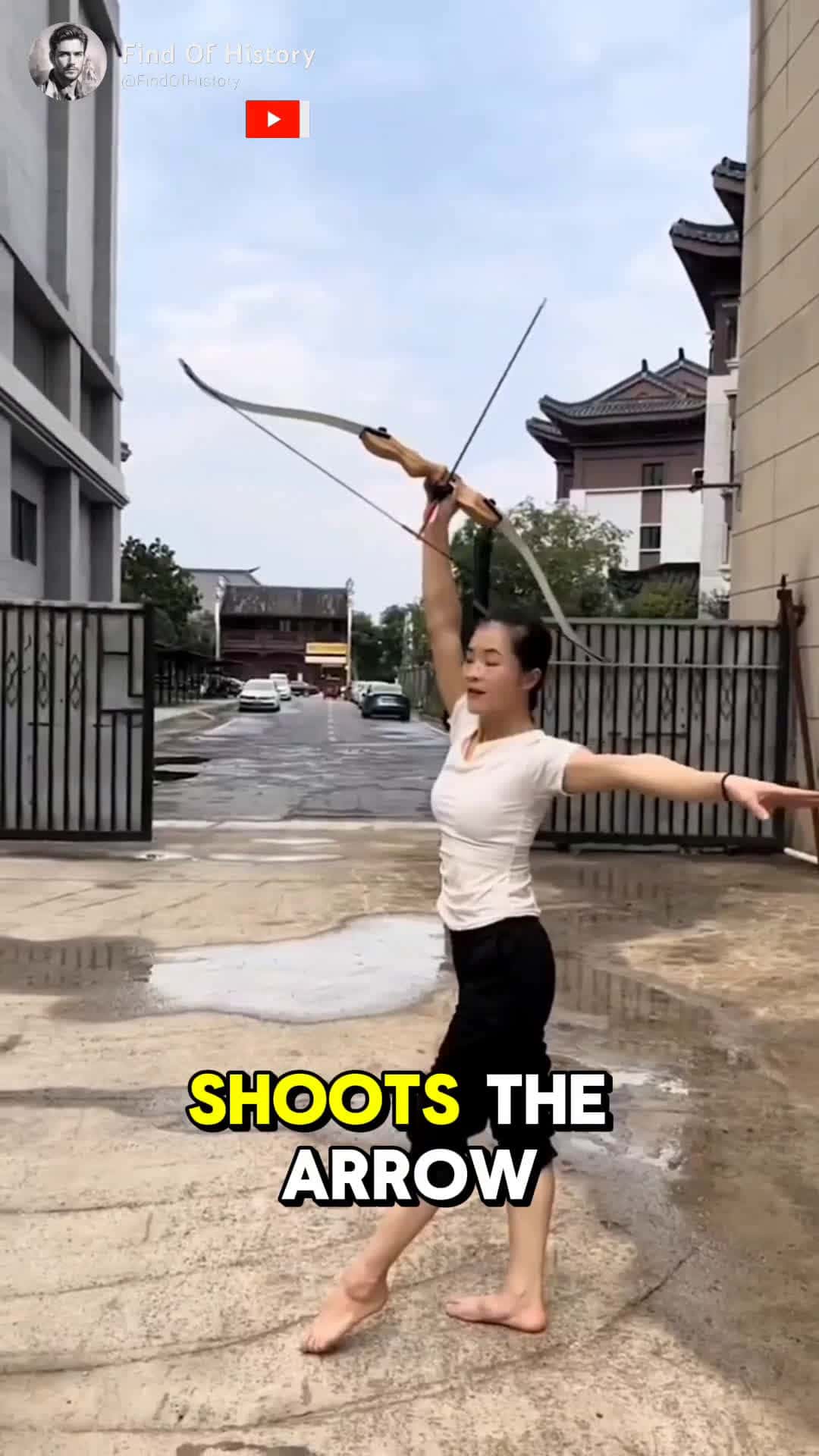 Cover for Unique This Girl Shoots The Arrow With Her Feet Part 01 shorts unique