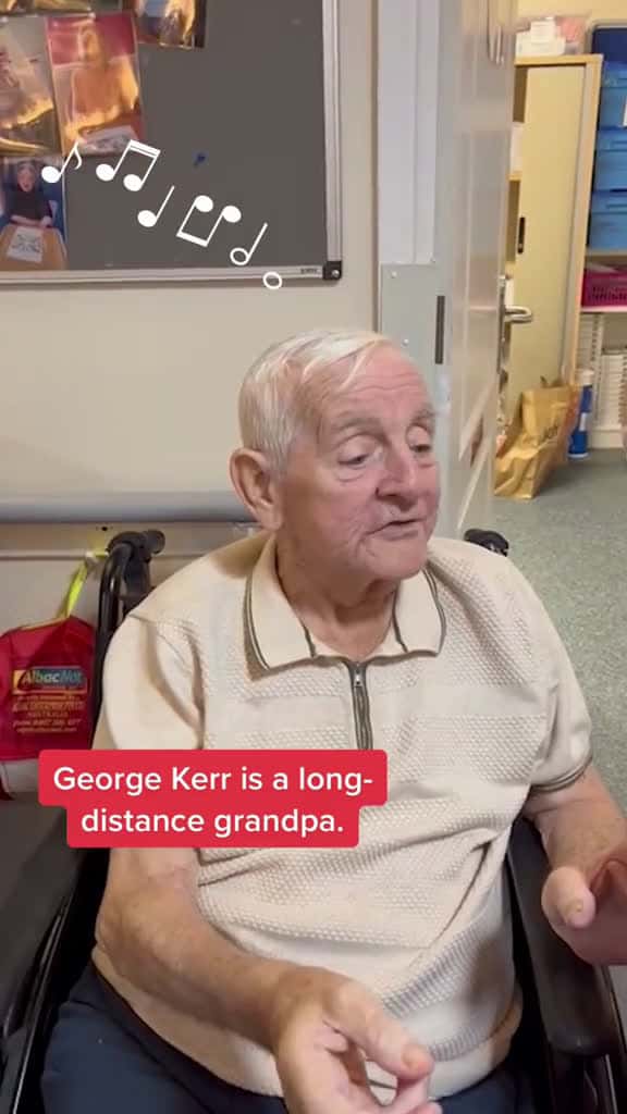Cover for Watch grandfather s loving serenade to grandson from hundreds of miles away. goodnews gran 88110 #shortvideos