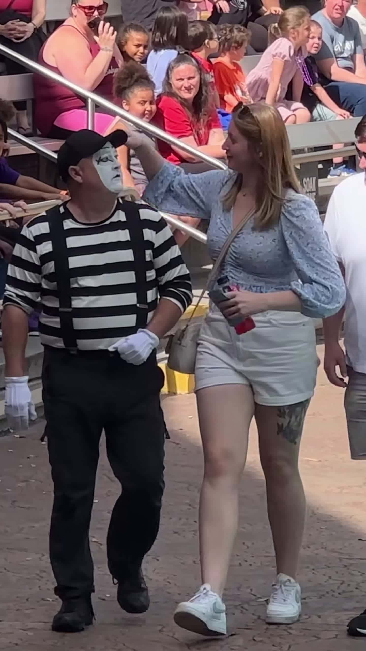 Cover for And just like that Cornholio appears Tom mime Seaworld #seaworldmime #tomthemime #funny #shorts #seaworldorlando #seaworld #comedy #funnyvideos