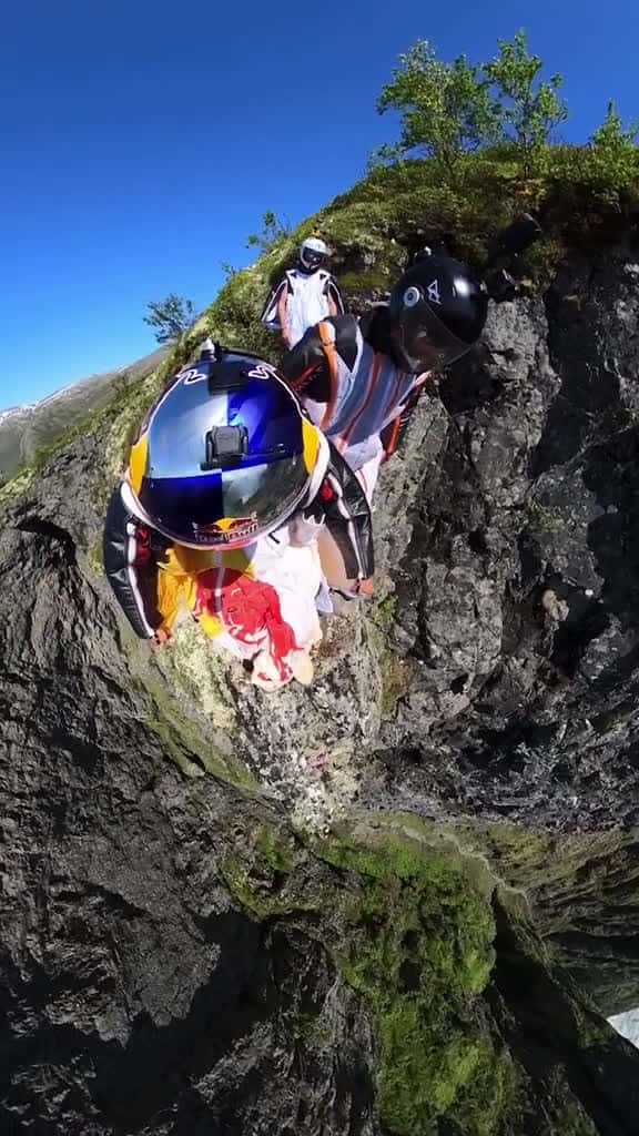 Cover for The sheer speed of this wingsuit flight has us speechless 👀💨 #basejump #basejumping #norway #wingsuit #wingsuitflying #mountains #outdoors #extremesports #redbull #givesyouwiiings