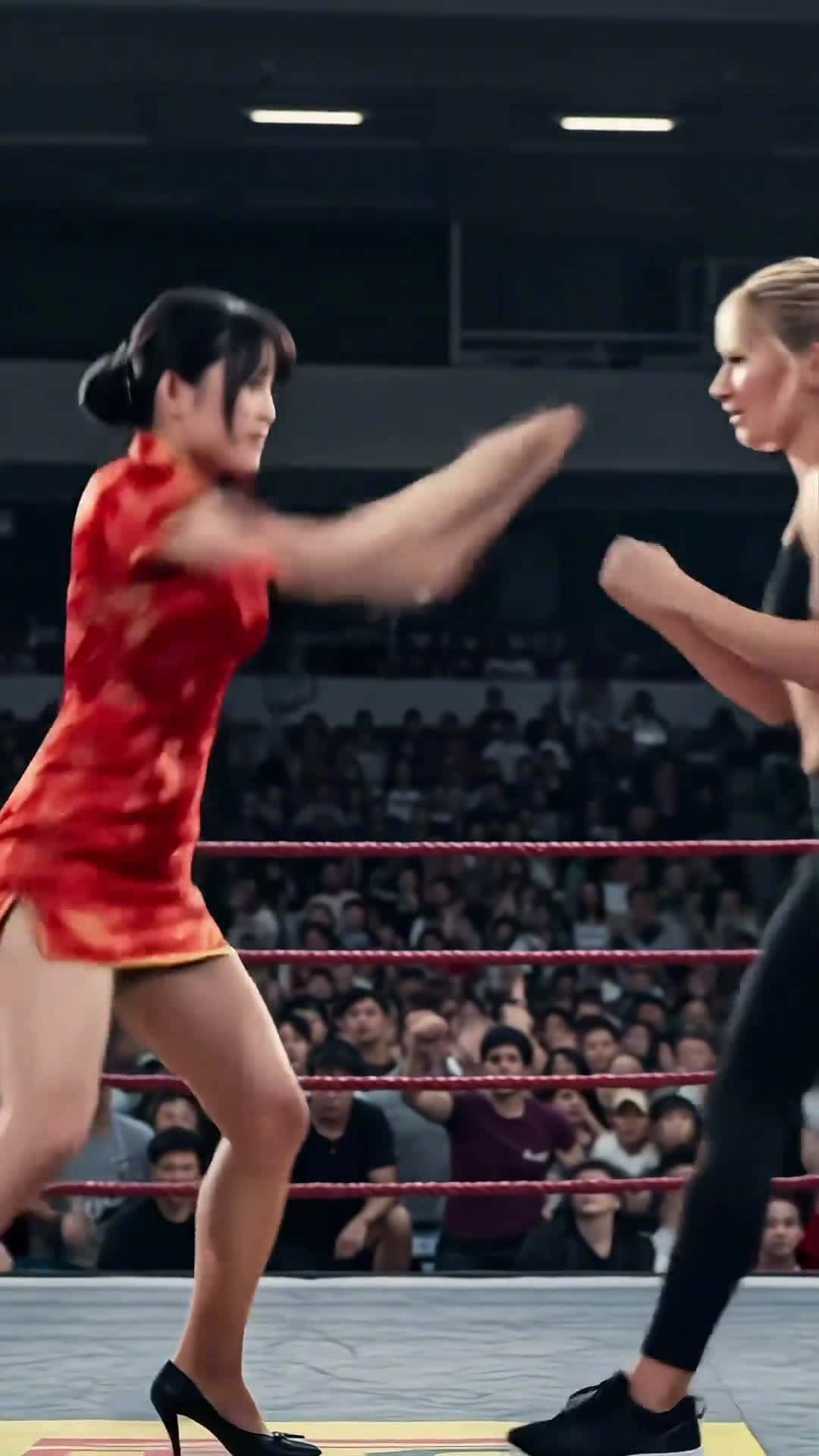 Cover for AI Kung Fu: Watch, adapt, strike! #MartialArts#GirlsWithSkills#AIAnimation#SelfDefense#ViralShorts