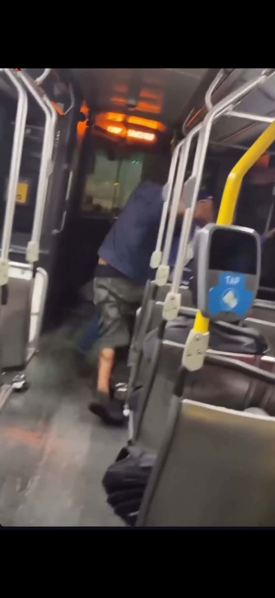 Cover for La Bus Fight 🏳️ Thrown🤣🤣🤦🏻‍♂️ #foryou #fyp #scoopz #reels #fight #fightcam #caughtoncamera #viral #trending #funny #top
