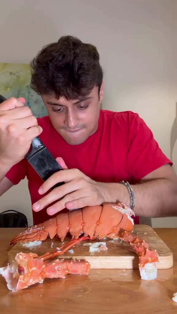 Cover for Green lobster 🤤 #lobster #seafoodlover #mukbang #mukbangasmr 