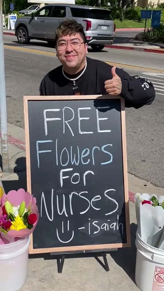 Cover for Blooming Kindness: Free Flowers for Local Nurses