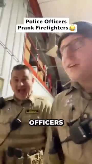 Cover for Officers' hilarious prank on firefighter