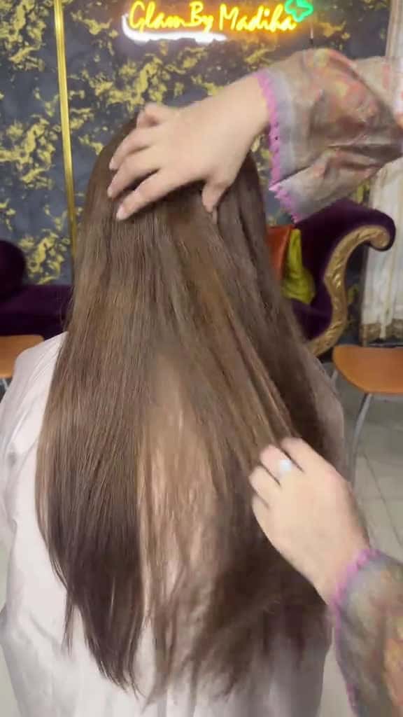 Cover for cap streaks hairtreatment hair color during work glambymadiha foryoupage smoothha 56136 #shortvideos