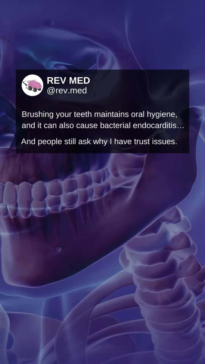 Cover for Don’t you ask me again about my trust issues… it is what it is for good reason. #trustissues #dentistry #dentalschool