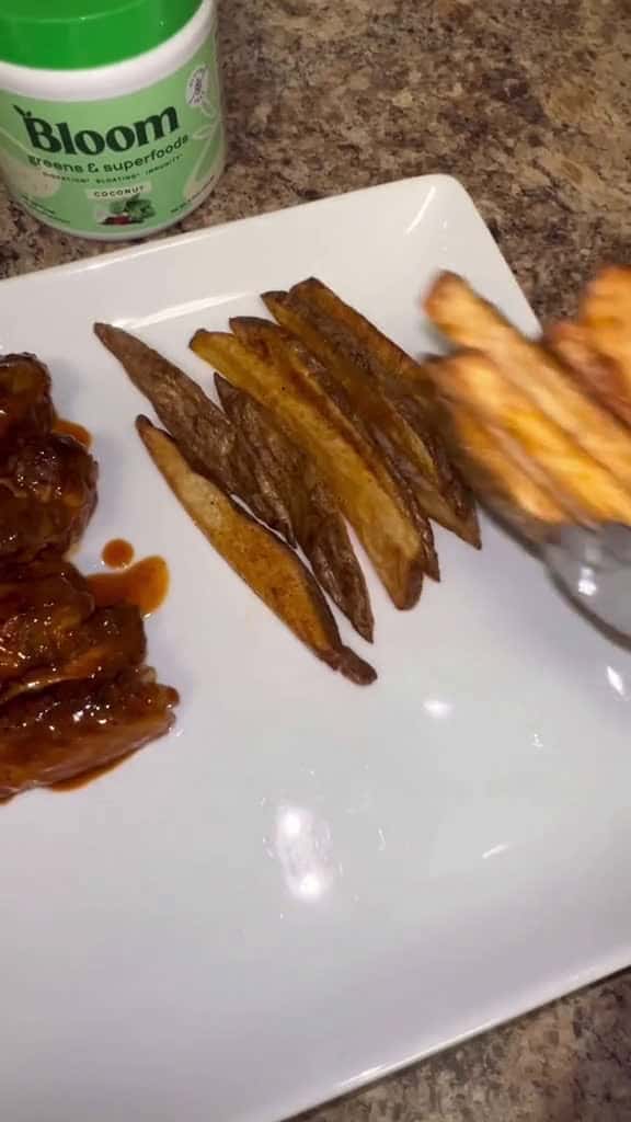 Cover for Honey hot wings club sandwich and cheese fries  bloomnu is having a huge Black Fr 17130 #shortvideos